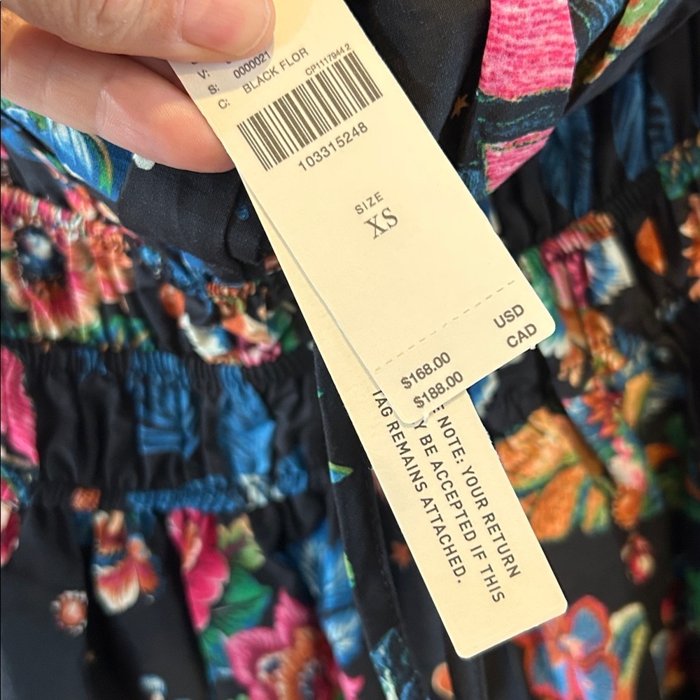 Anthropologie The Somerset Strapless Floral Maxi Dress NWT - Picture 5 of 6